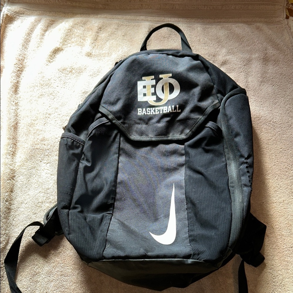 Black Backpack: Eastern Oregon University, Basketball, Nike